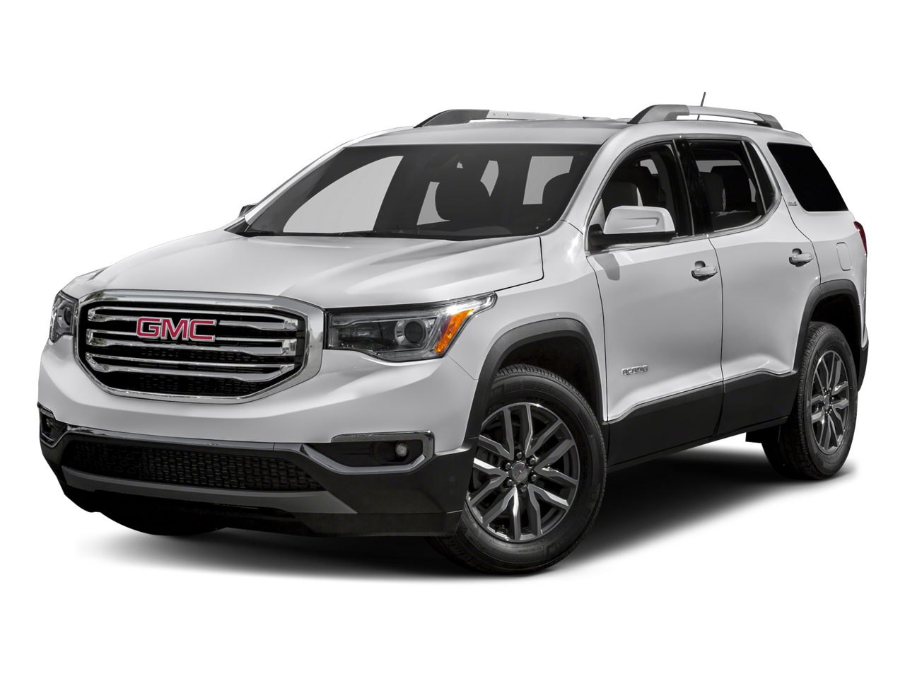 2018 GMC Acadia SLT-1 in Quicksilver Metallic — front three-quarter view